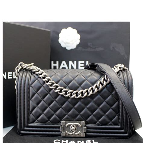 chanel black boy chanel celtic medium bag|Chanel boy bag medium ioffer.